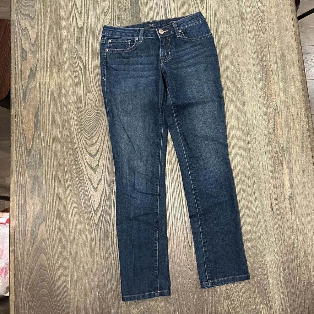 Jessica Simpson Forever Skinny Jeans Whisker Denim Medium Wash Blue Size 26